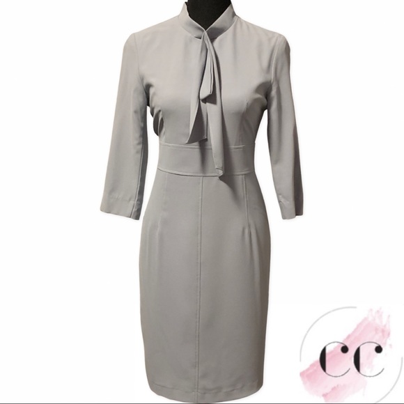 Stunning Business Midi Dress in Grey - Picture 3 of 7